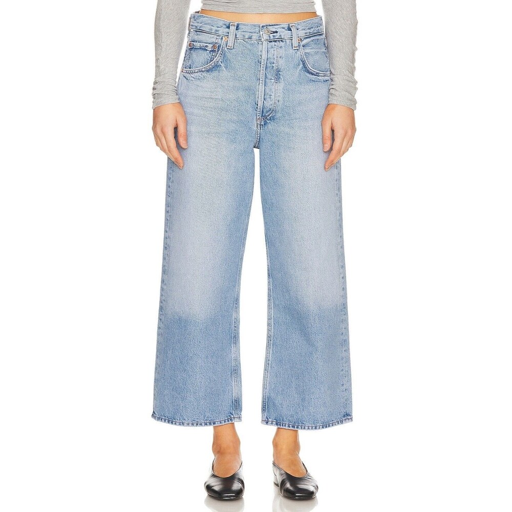 Citizens of Humanity Gaucho Jeans Womens 26 Misty Wide Leg Vintage Cropped NEW